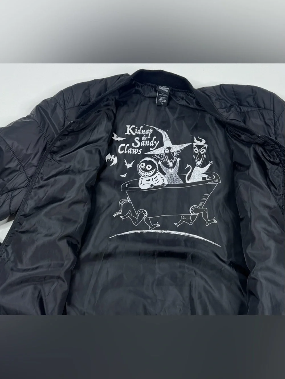 Disney’s The Nightmare Before Christmas Puffer Jacket Mens Size Large